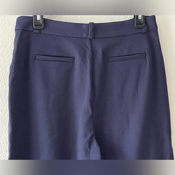 J Crew Factory NWT Wide Leg Ponte Pant Size 8 in Navy Blue | Soft - Picture 9 of 9
